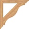 Ekena Millwork Funston Traditional Smooth Bracket w/ Offset Brace, Western Red Cedar, 5 1/2"W x 34"D x 34"H BKT0604X34X34FST01SWR - alternate 4